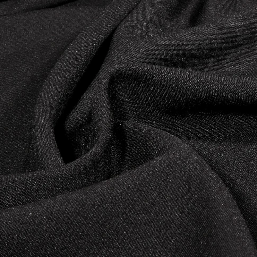 Tissu Burlington uni Noir