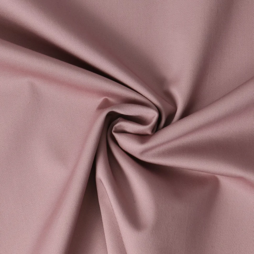 Coupon Tissu Gabardine Stretch Vieux rose - Coupon de 30 cm