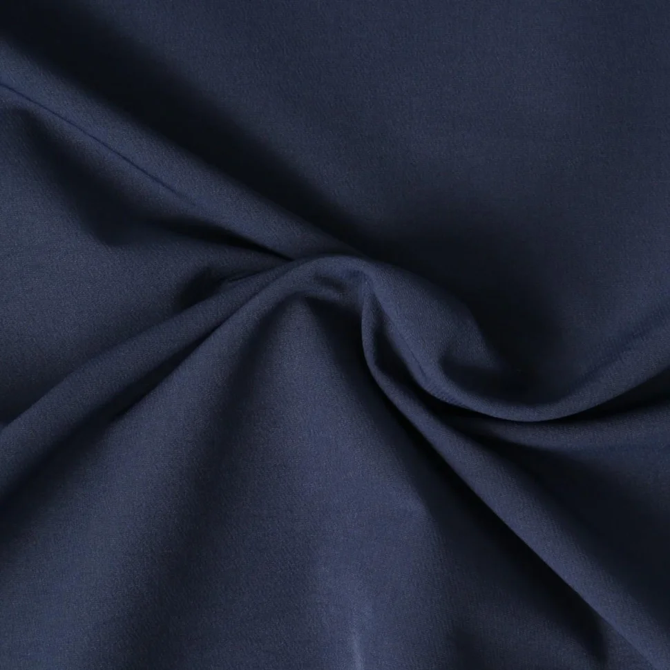 Tissu Crêpe Scuba extensible Nayeli uni Bleu marine