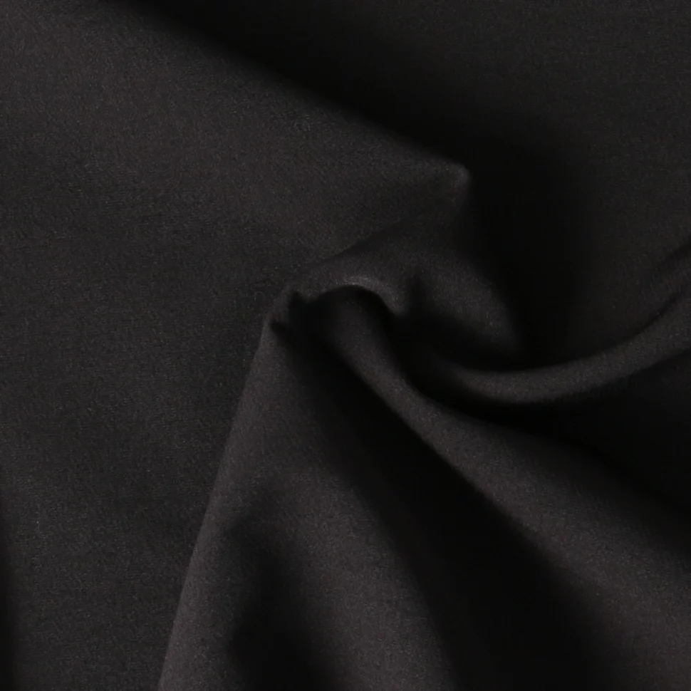 Tissu Crêpe Scuba extensible Nayeli uni Noir