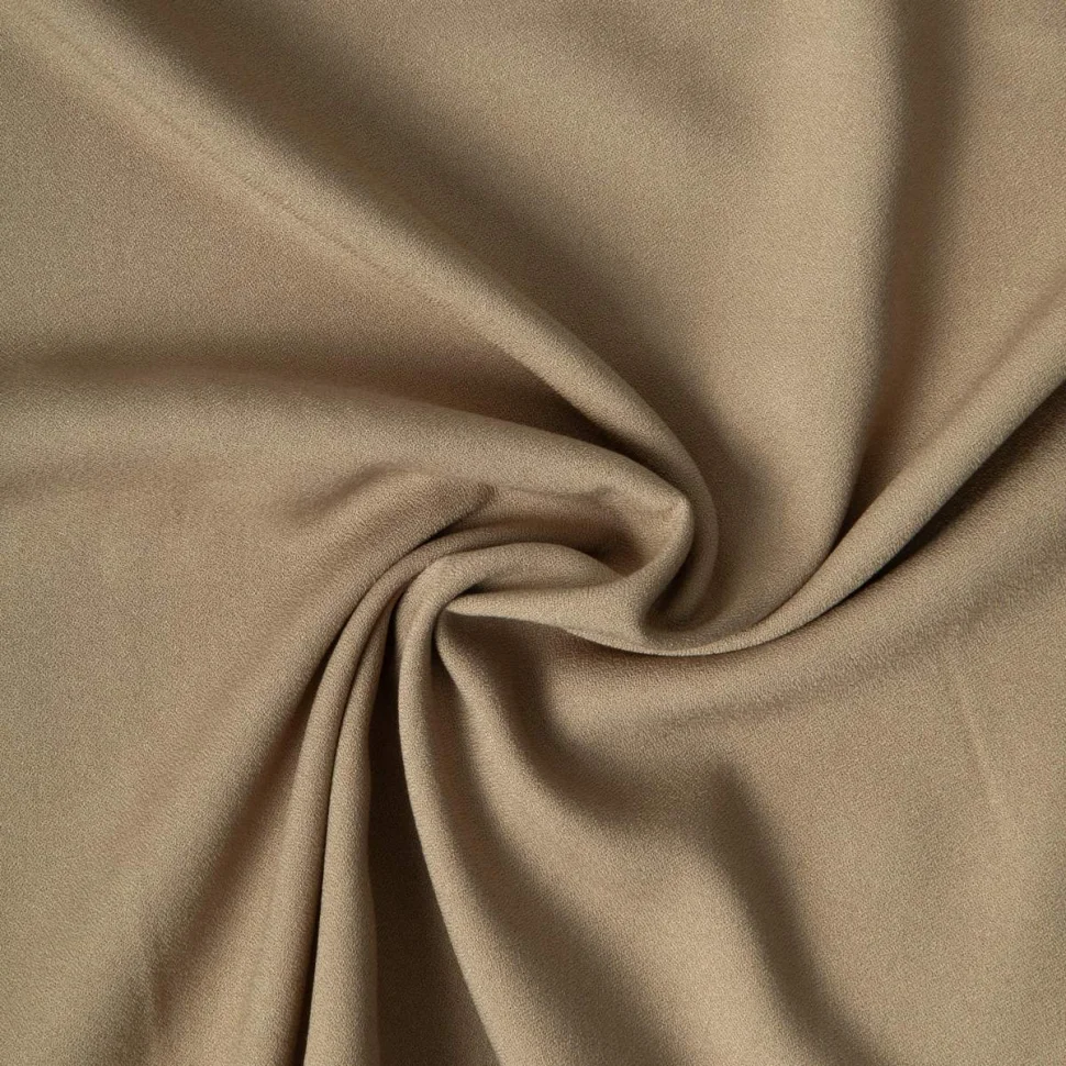 Tissu Crêpe de Viscose Mona uni Beige sable
