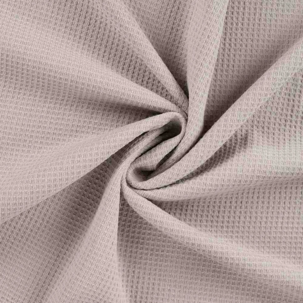 Tissu Nid d'abeille envers éponge uni Bambelux Taupe