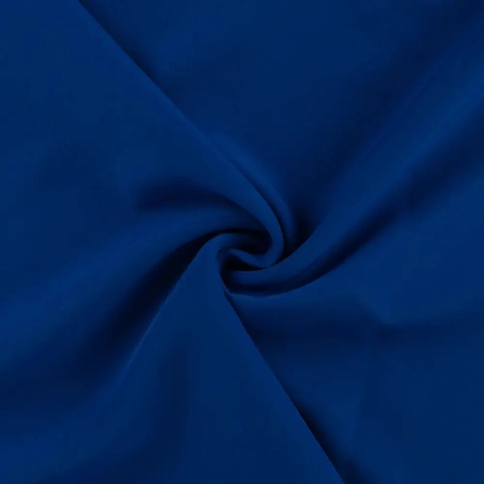 Tissu Sergé extensible uni Bleu roi