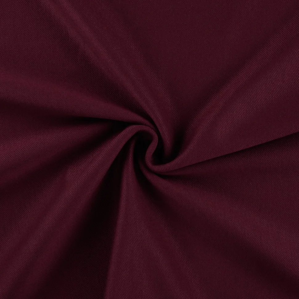 Tissu Milano Twill uni Bordeaux