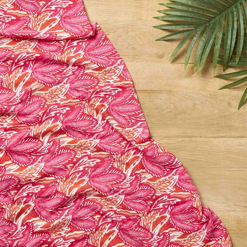 Coupon Tissu Viscose Craftine Gipsy fuchsia - Coupon de 170 cm