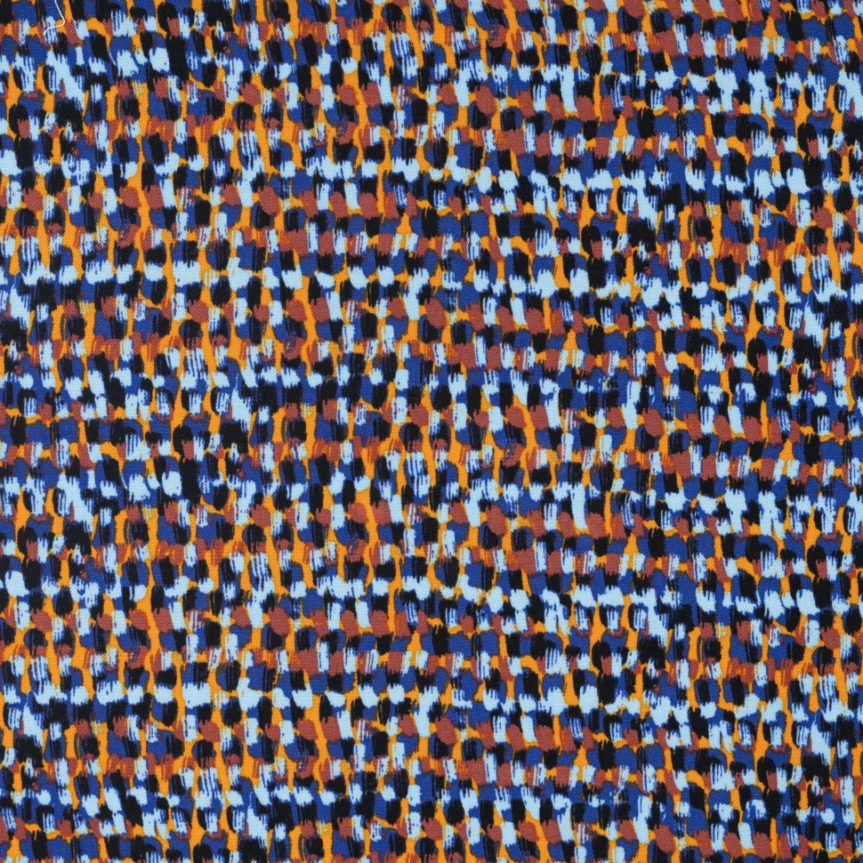 Tissu Viscose Twill Mio sur fond Bleu