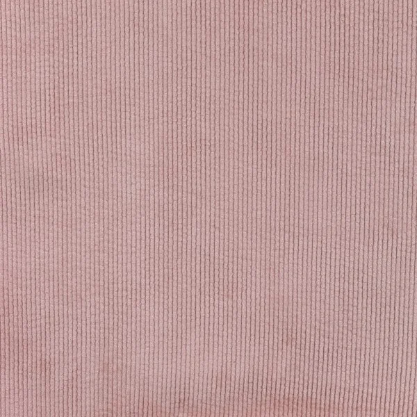 Tissu Velours côtelé lavé uni Rose pâle