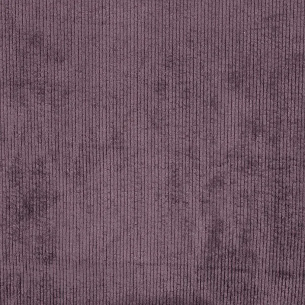 Tissu Velours côtelé lavé uni Raisin