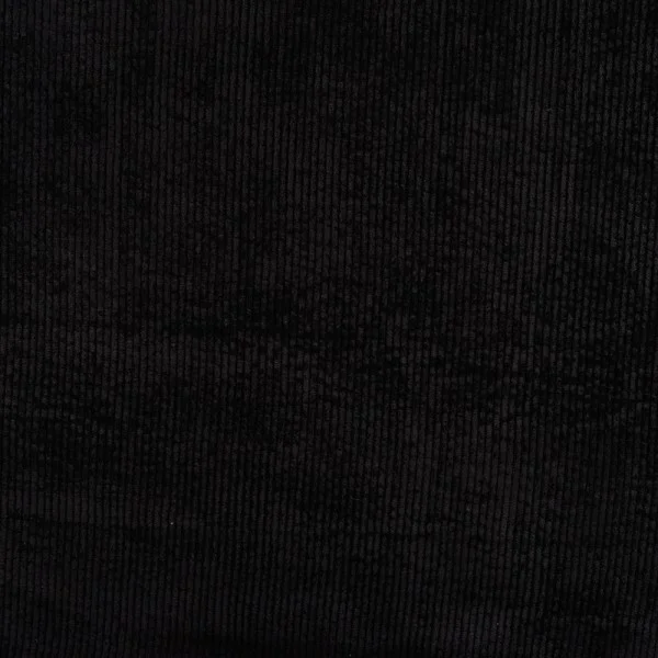 Tissu Velours côtelé lavé uni Noir