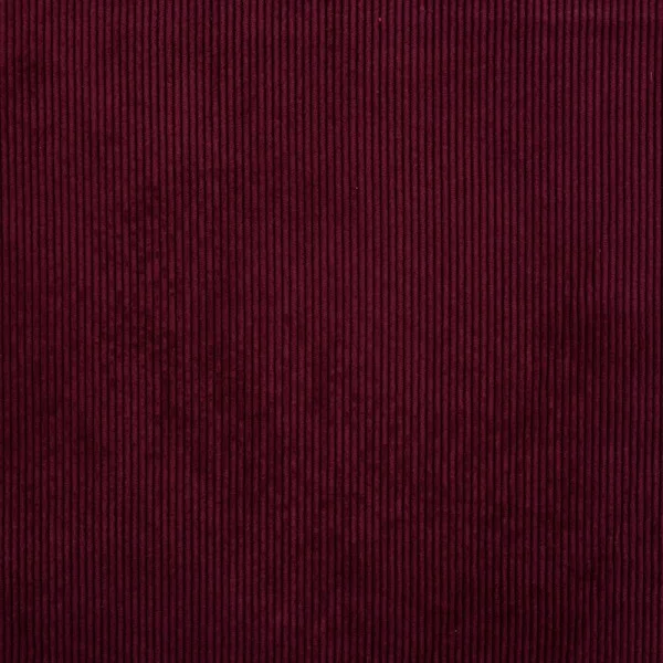 Tissu Velours côtelé lavé uni Bordeaux