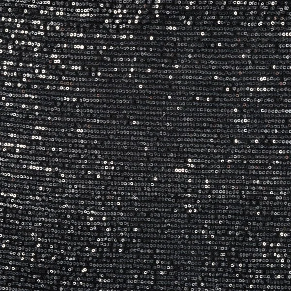 Tissu Sequins verticaux uni Gris anthracite