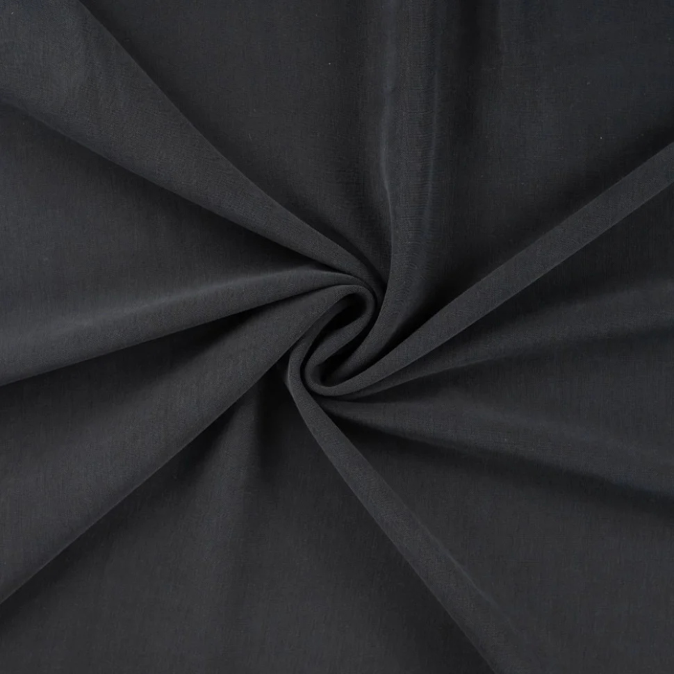 Tissu Jersey Modal satiné uni Noir