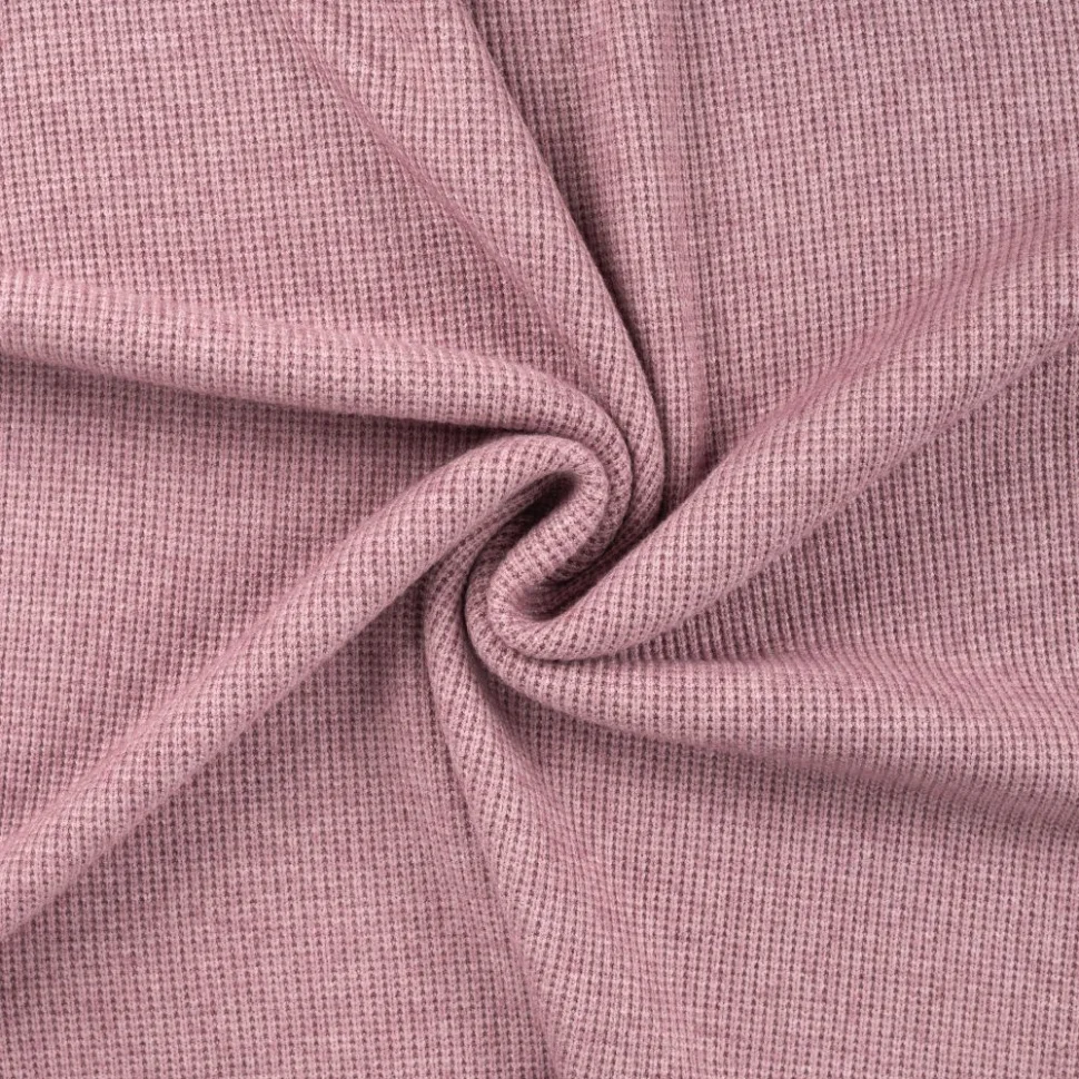 Tissu Maille Jersey Tricot uni Vieux rose