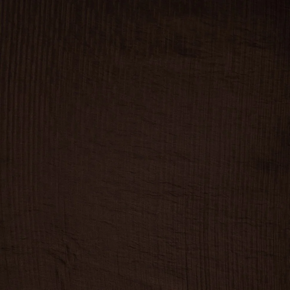 Tissu Mousseline Tencel double couche uni Marron foncé