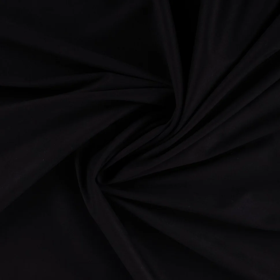 Tissu Suédine double face uni Noir