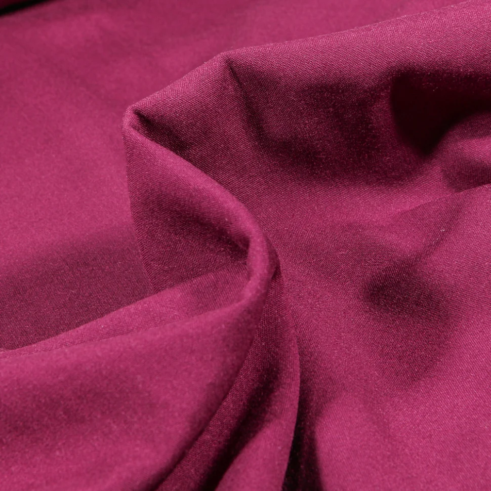 Coupon Tissu Viscose légère uni Pourpre - Coupon de 20 cm