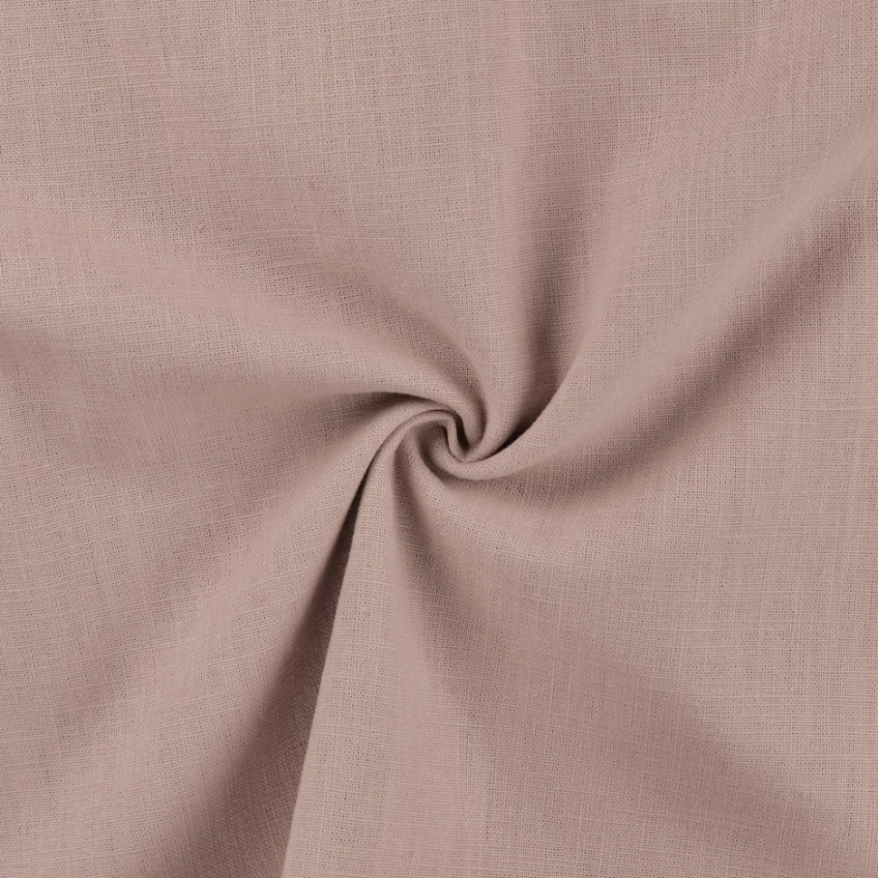 Tissu 100% Lin uni Rose pâle