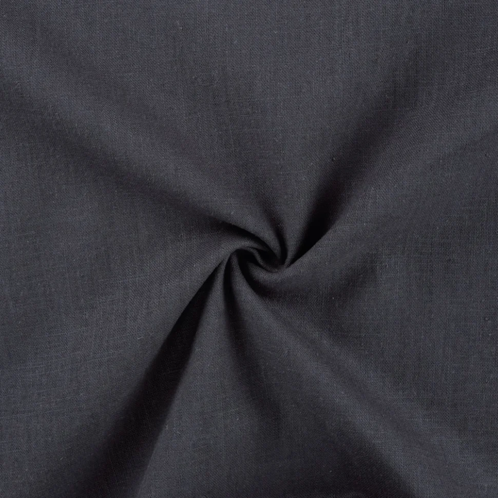 Tissu 100% Lin uni Gris ardoise