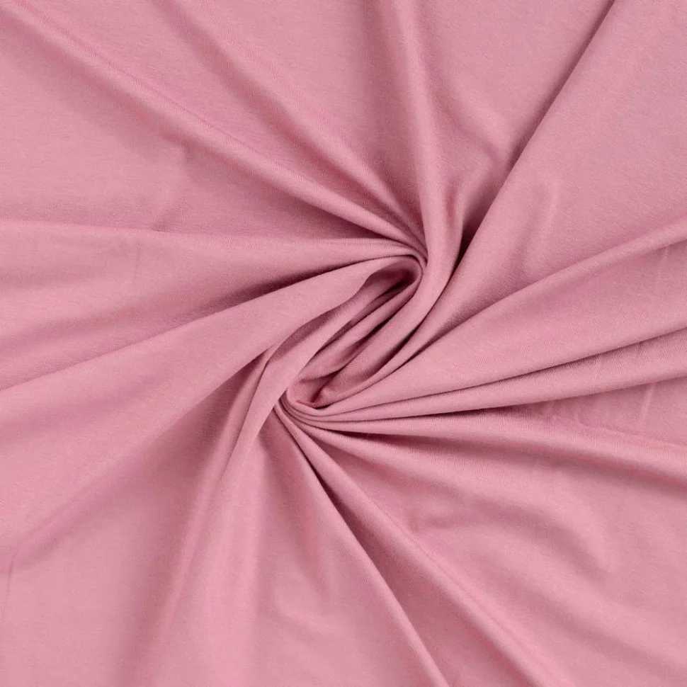 Tissu viscose Milan extensible uni Rose