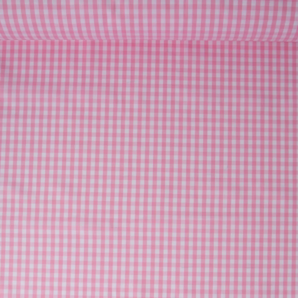 Tissu Vichy Laury Petits carreaux 5 mm Rose