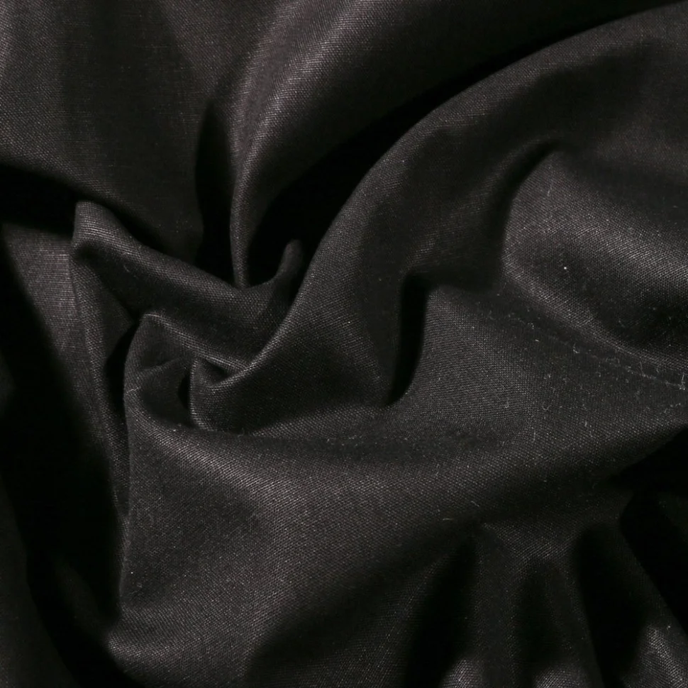 Coupon Tissu Coton uni Grande largeur 280cm Santorin Noir - Coupon de 20 cm