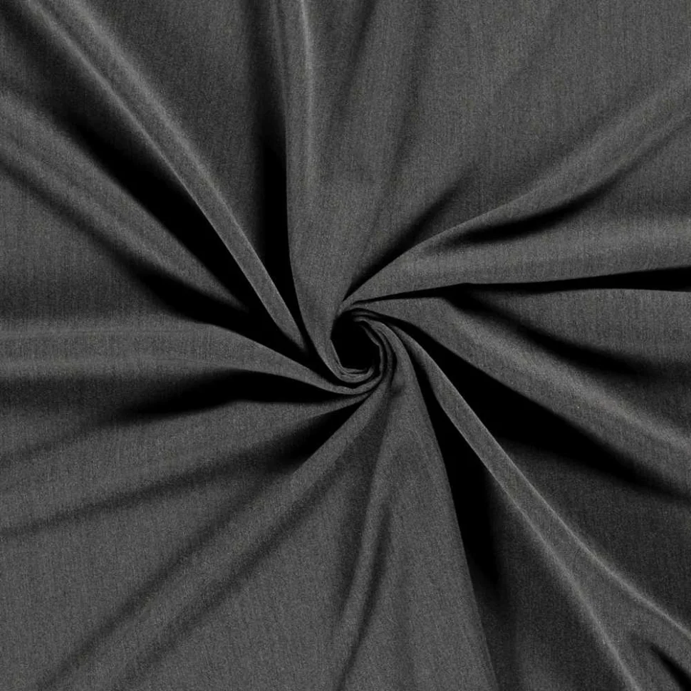 Tissu Gabardine de Viscose extensible Noelia uni Gris