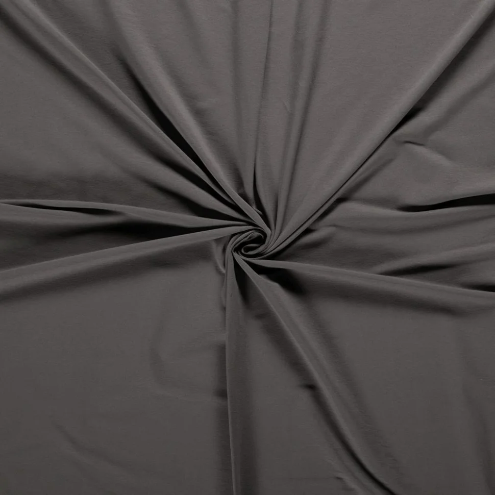 Tissu Sweat léger Soline uni Gris