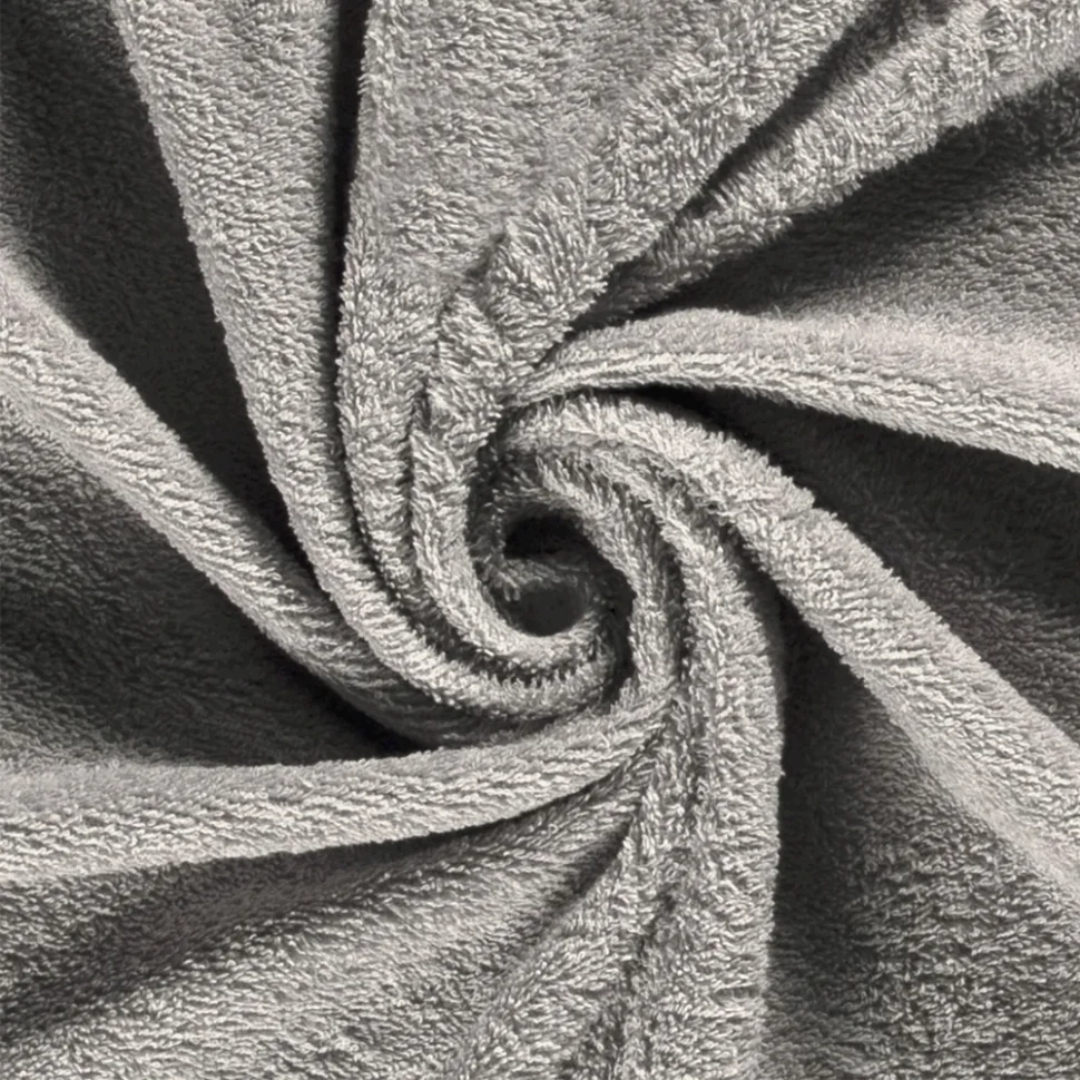 Coupon Tissu Eponge légère 340 g/m² uni Gris clair - Coupon de 50 cm