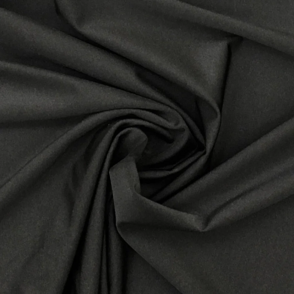 Coupon Tissu Lycra brillant Noir - Coupon de 100 cm