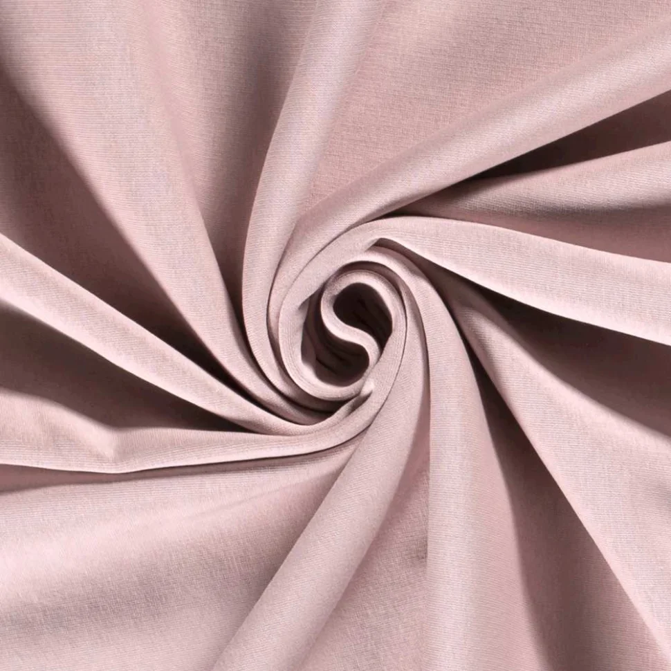 Tissu Molleton Sweat uni Rose clair