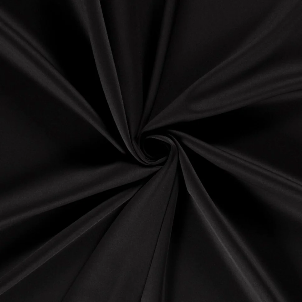 Tissu Crêpe Scuba extensible Scalina uni Noir