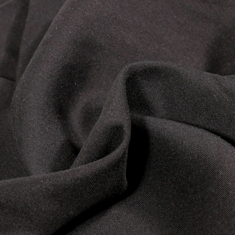 Tissu Viscose légère uni Noir