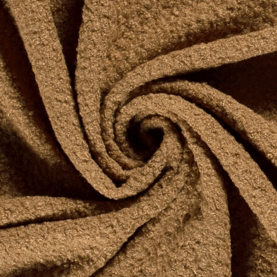 Tissu Bouclette Teddy uni Camel