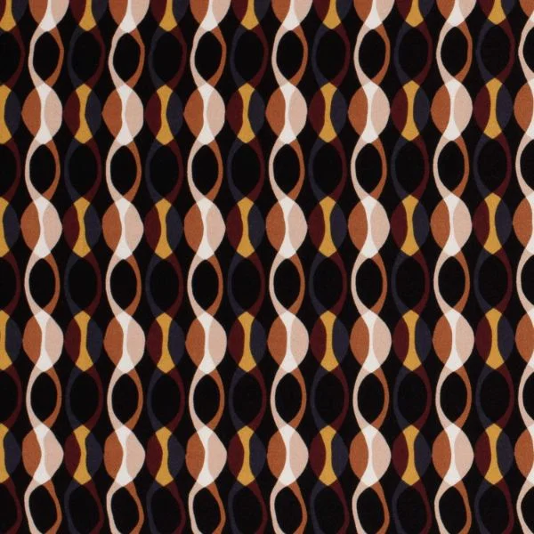 Tissu Viscose Twill Glenn sur fond Bordeaux foncé