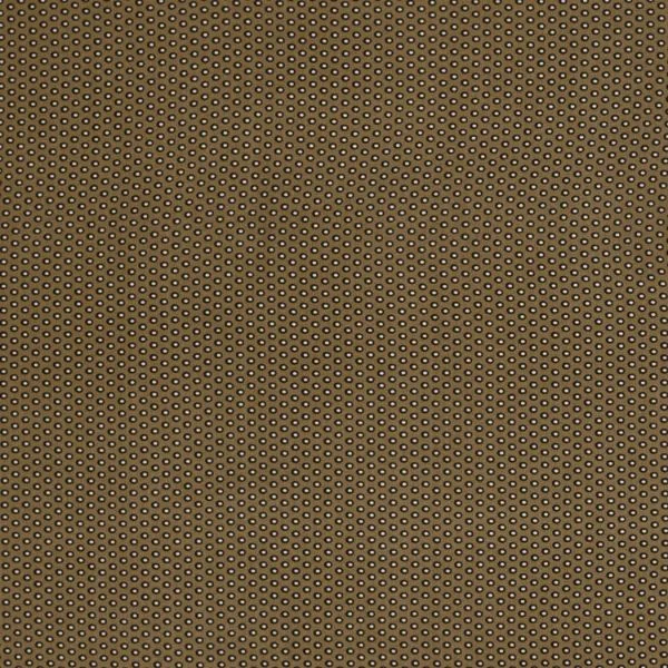 Tissu Viscose imprimé Ellen pois sur fond Vert kaki