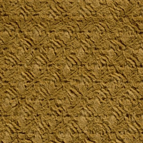 Tissu Fausse fourrure tout doux Llario sur fond Ocre