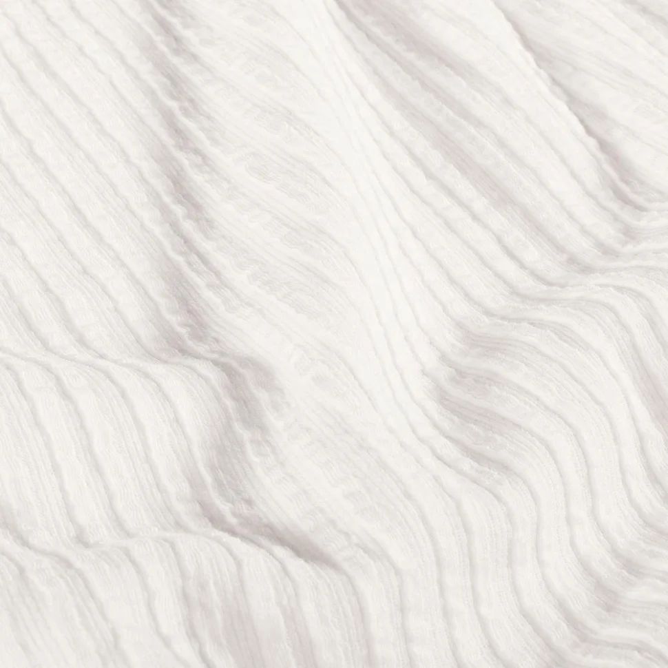 Tissu Jersey Bord Côte stretch Romy uni Blanc cassé