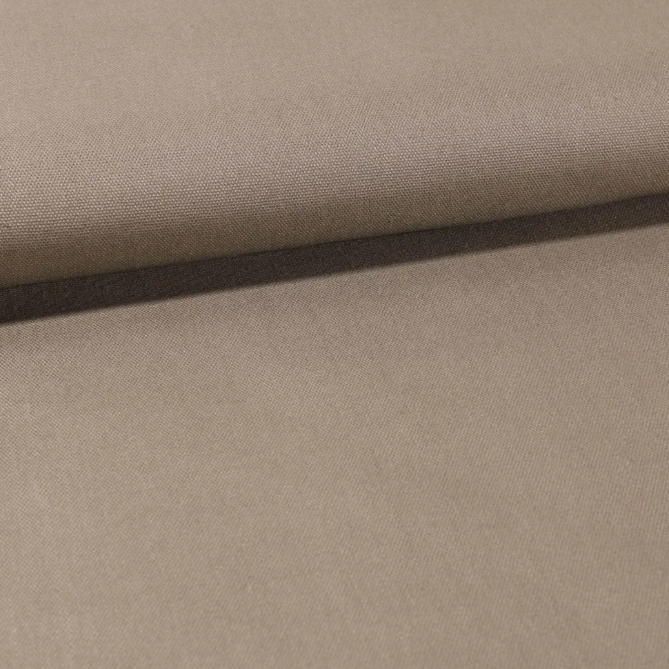 Coupon Tissu Toile Coton Canvas uni Beige - Coupon de 140 cm