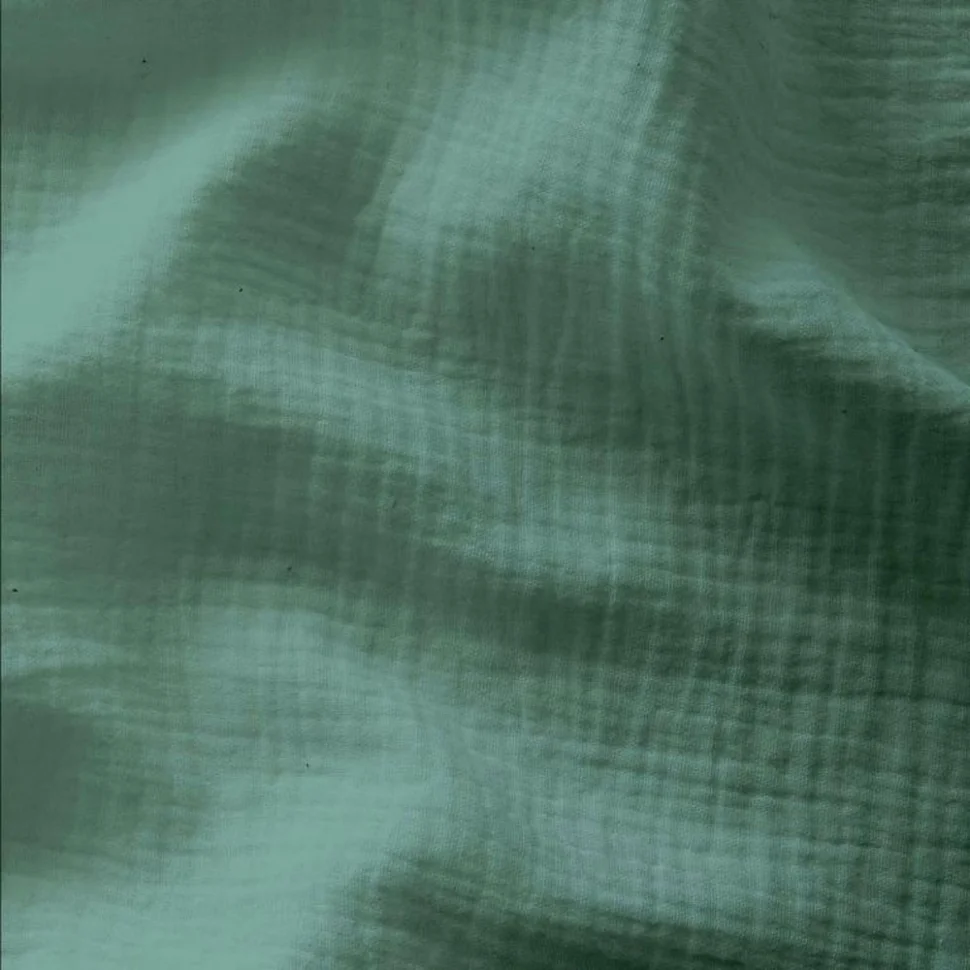 Tissu Double gaze uni Eucalyptus