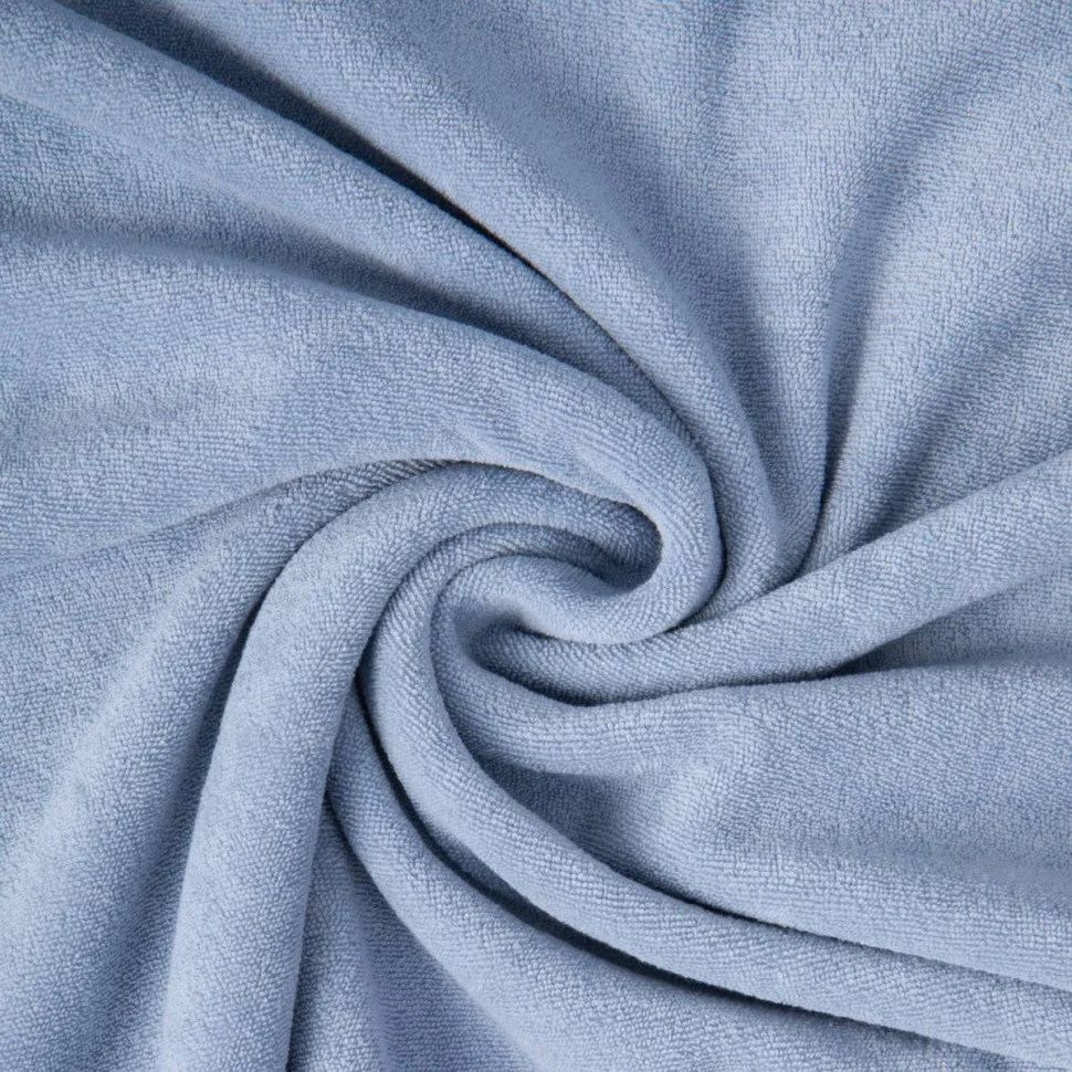 Tissu Jersey Velours Eponge Lua uni Bleu clair