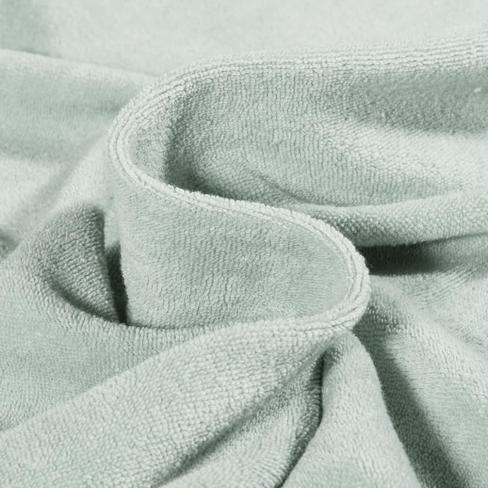 Tissu Jersey Velours Eponge Lua uni Vert menthe clair