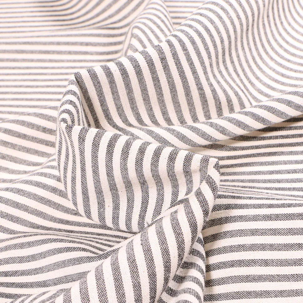 Tissu Viscose de coton Ruth sur fond Gris