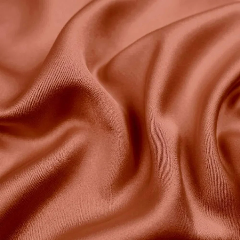 Tissu Satin Duchesse uni Fauve