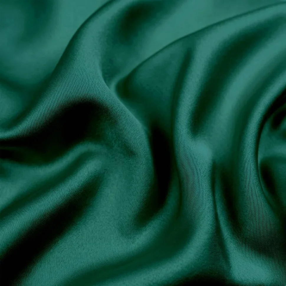 Tissu Satin Duchesse uni Vert émeraude