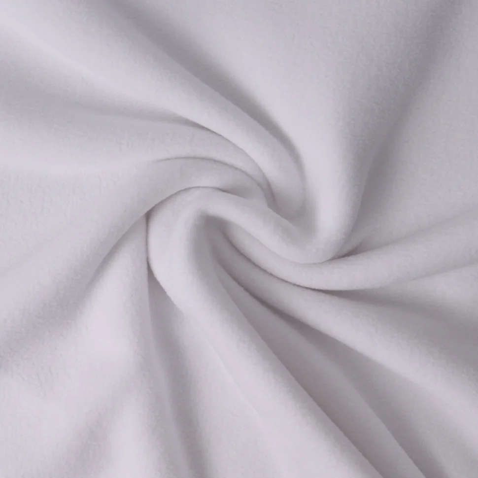 Tissu Polaire doux Grand Froid Blanc