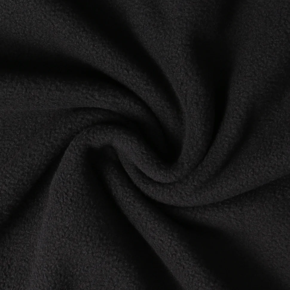 Tissu Polaire doux Grand Froid Noir