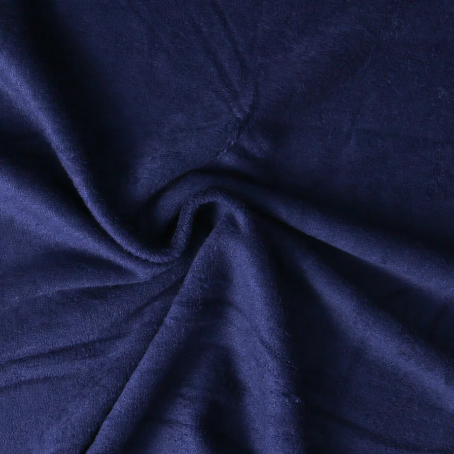 Tissu éponge Bambou Moélia uni Bleu marine