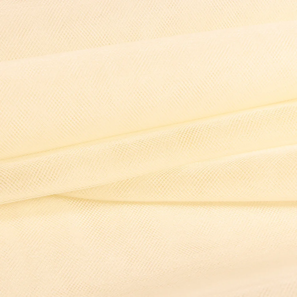 Tissu Tulle souple grande largeur uni Ecru