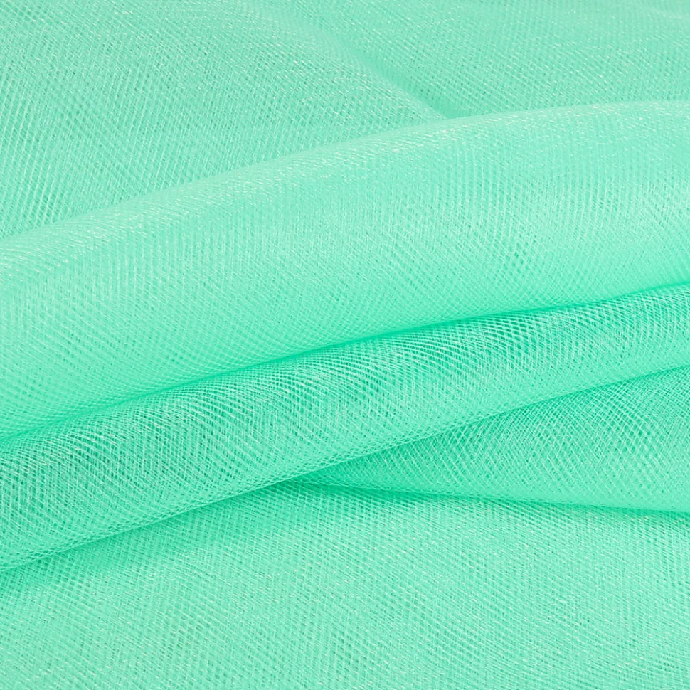 Tissu Tulle souple grande largeur uni Vert menthe