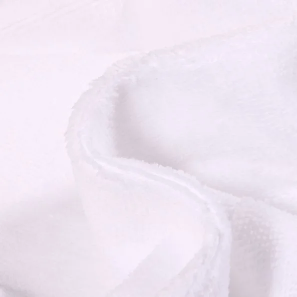 Tissu Micro Éponge Bambou uni Blanc - Coupon de 3 mètres